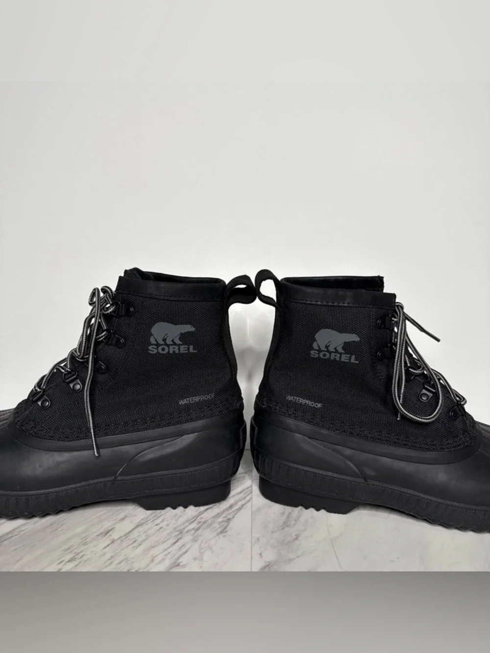 Sorel Cheyanne II Short Nylon Black Men’s Boot 9 1/2